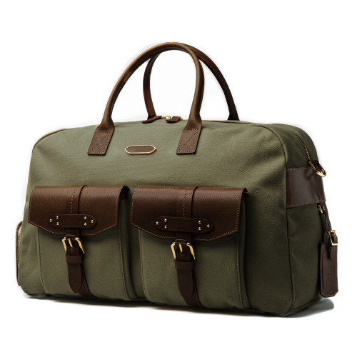Bournbrook 48HR Bag in Khaki Green and Dark Tan - Pre Order