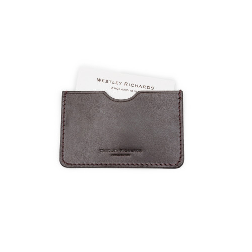 Business Card Holder in Dark Tan