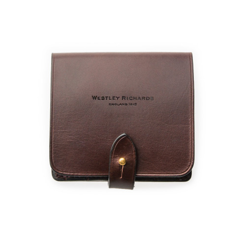 Medium 5Rd Closed Ammunition Belt Wallet in Dark Tan