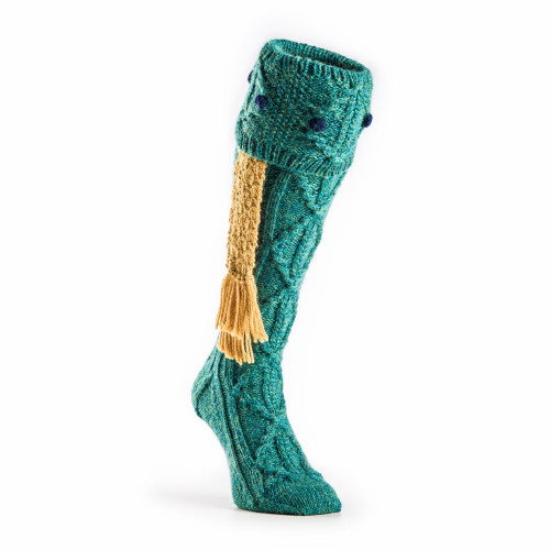 Brigands Shooting Sock in Teal Green