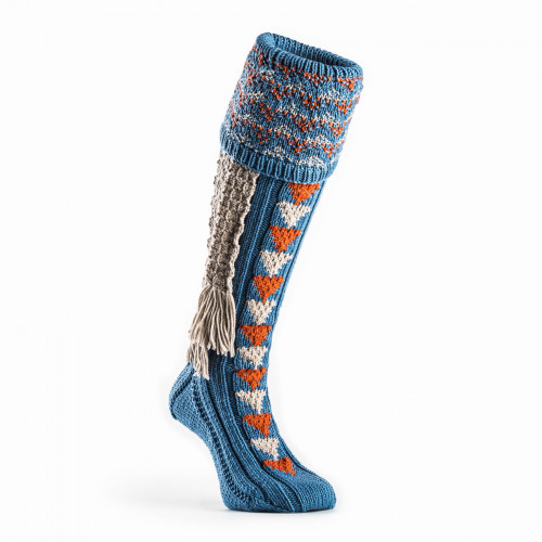 Whitfield Shooting Sock in Sky Blue