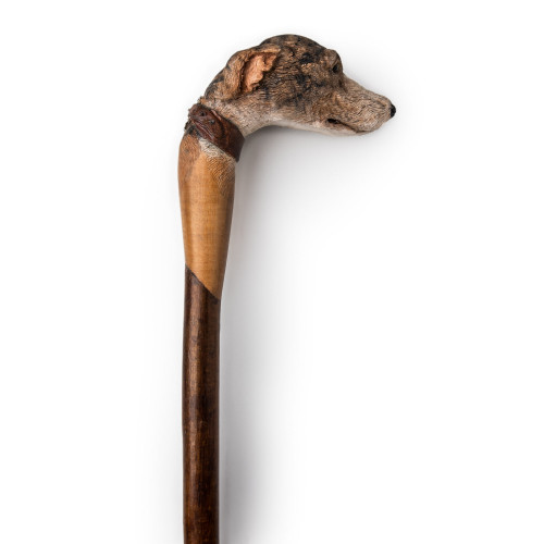 Greyhound Carved Stick