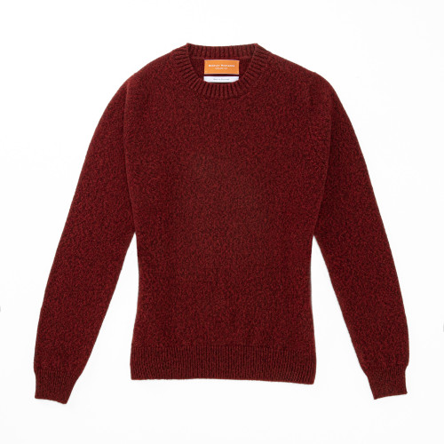 Ladies Langland Cashmere Crewneck in Wine