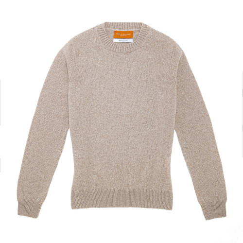 Ladies Langland Cashmere Crewneck in Pebble