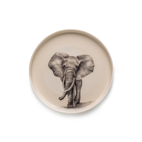 Small Hand Painted Elephant Dish
