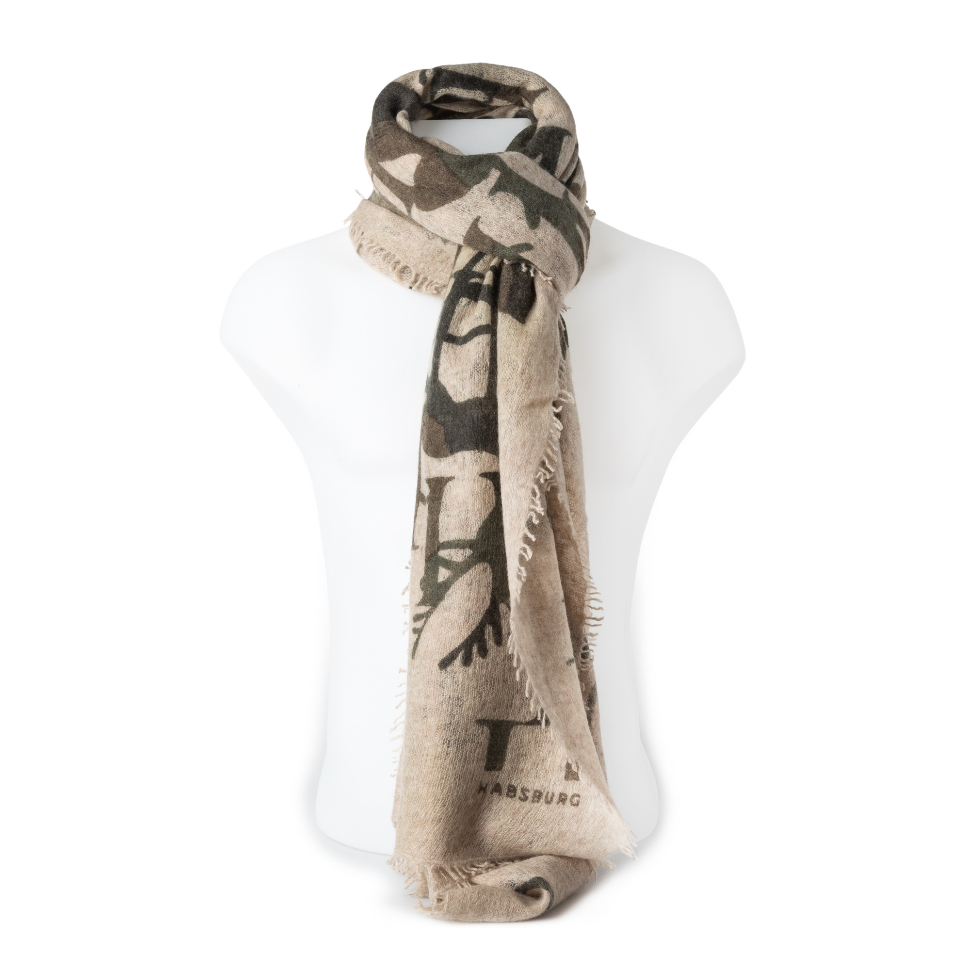 Camouflage cashmere scarf store