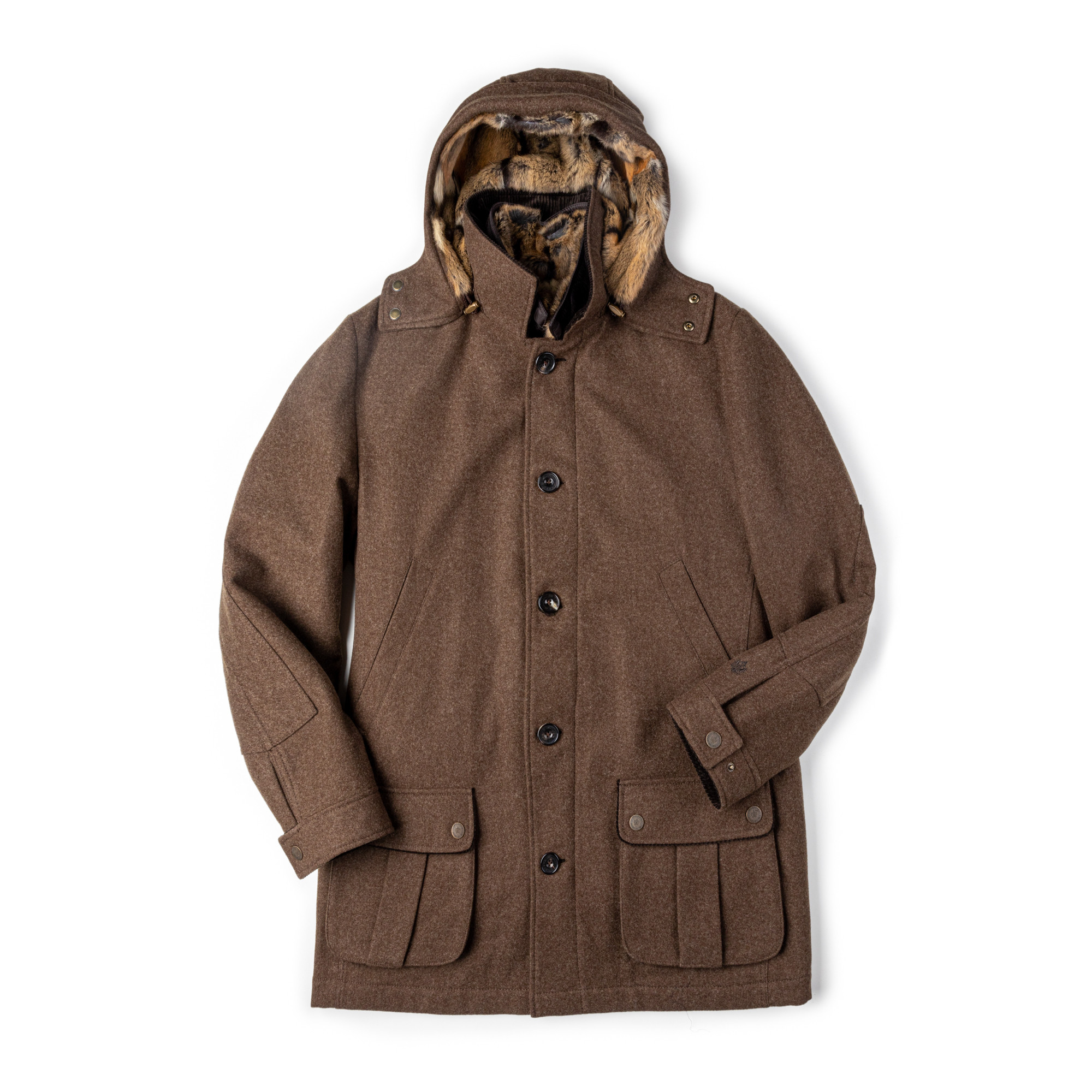 Fur lined outlet overcoat mens