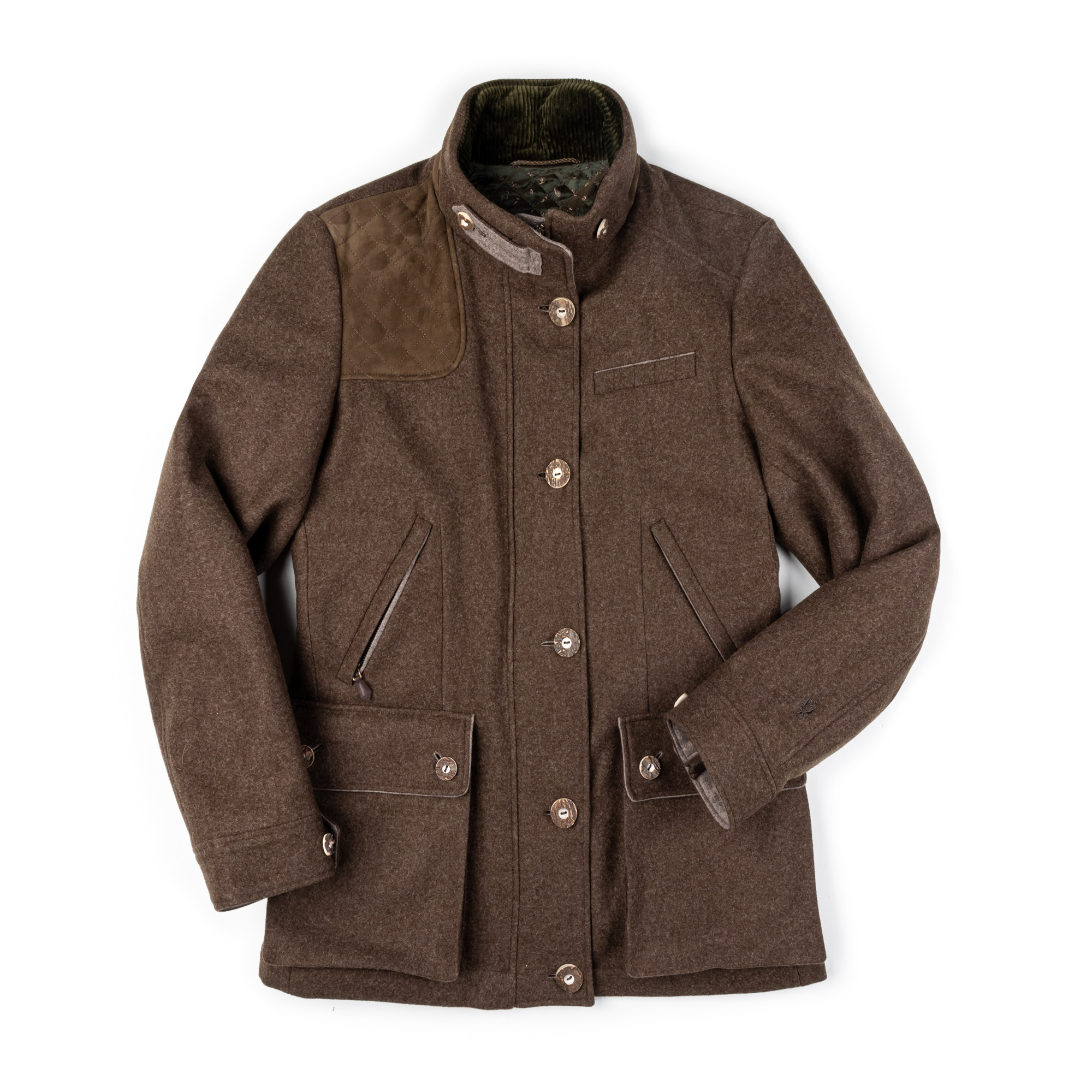 Ladies fur lined coat deals