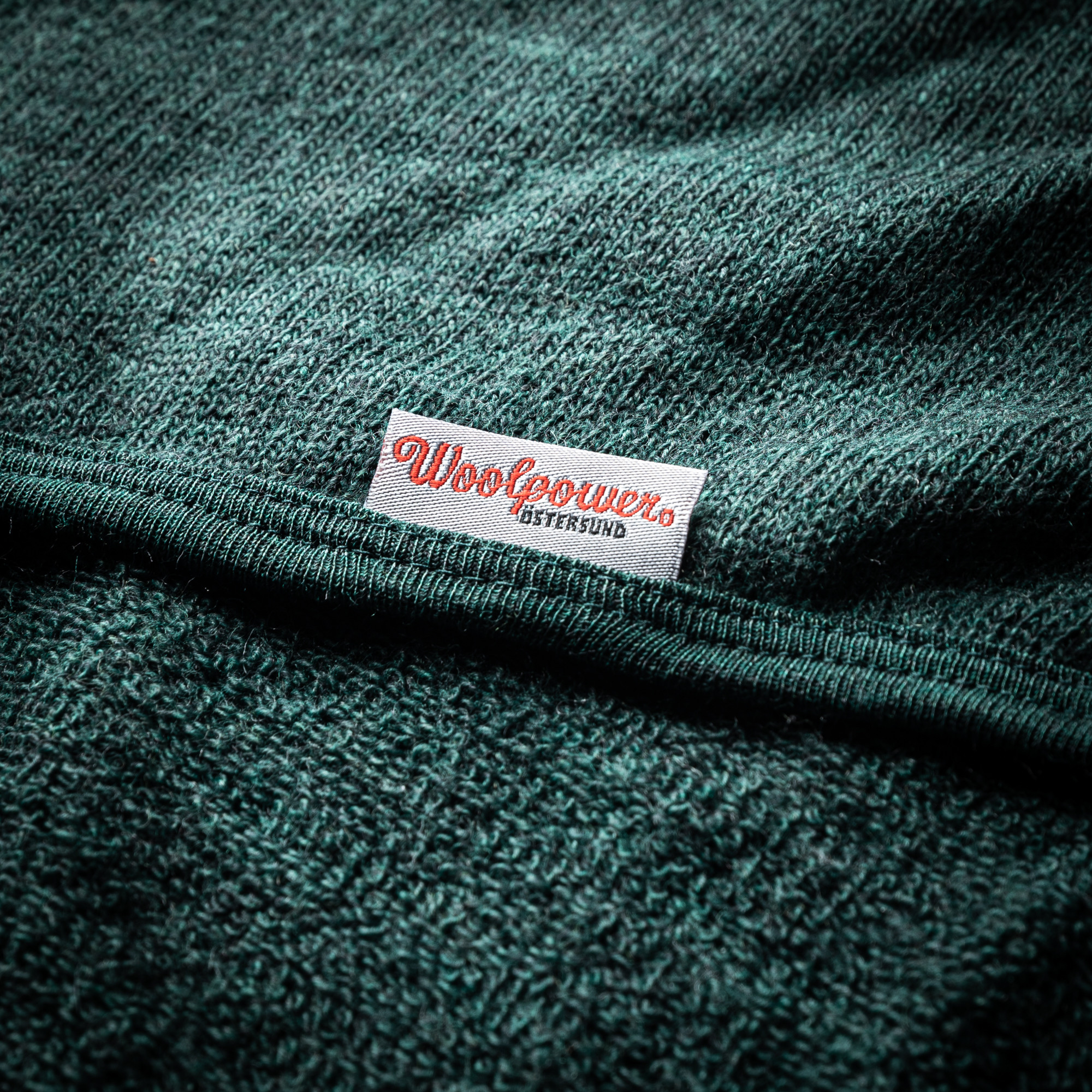 Woolpower Full Zip Jacket 400 in Forest Green