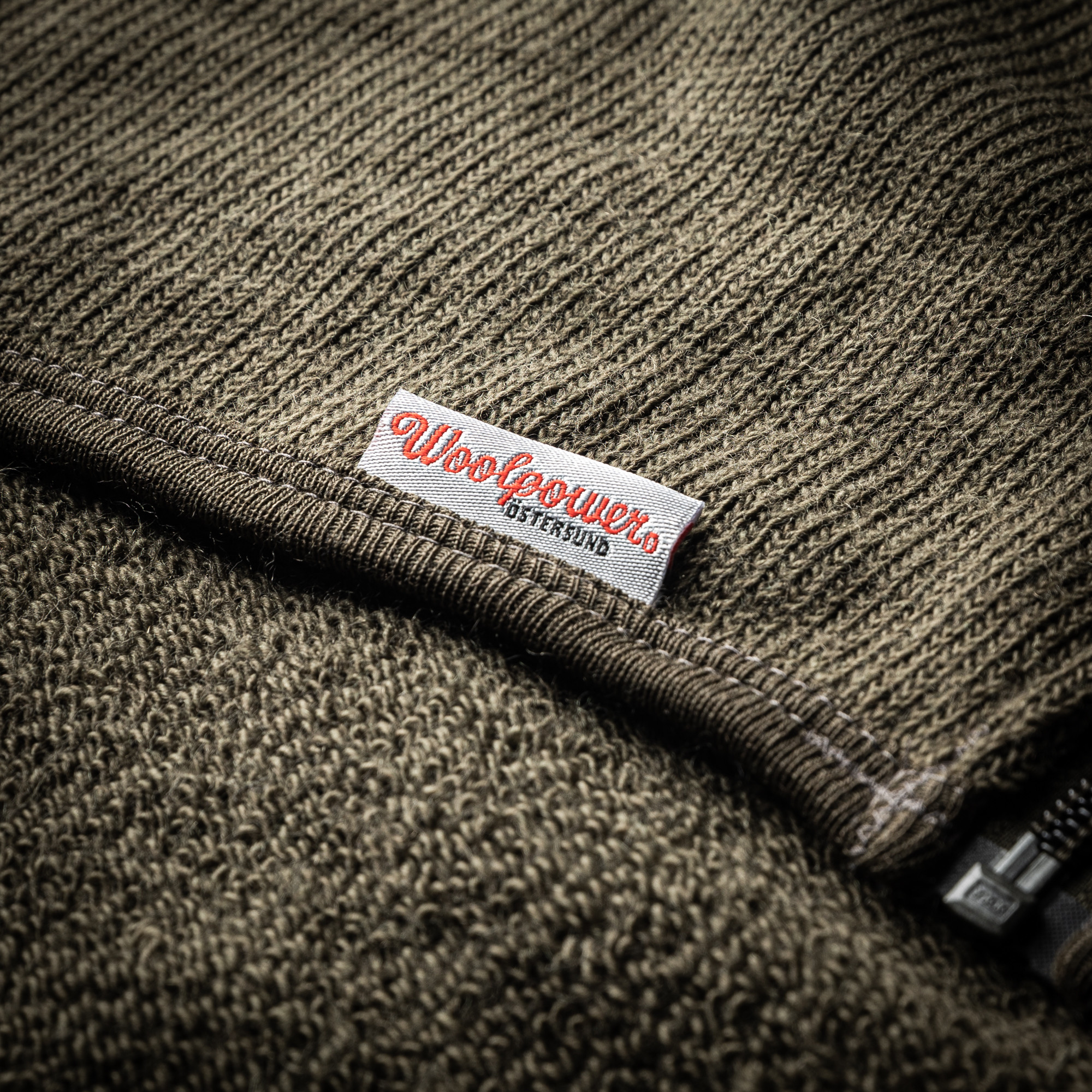 Woolpower Full Zip Jacket 600 in Pine Green