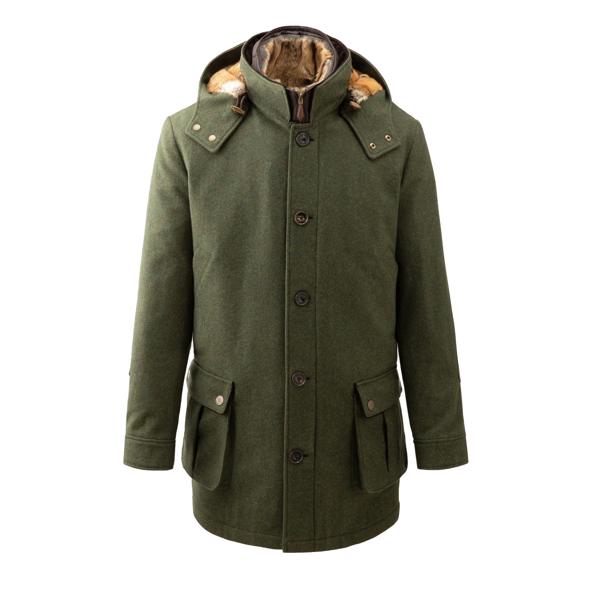 Mens long fur lined coat online