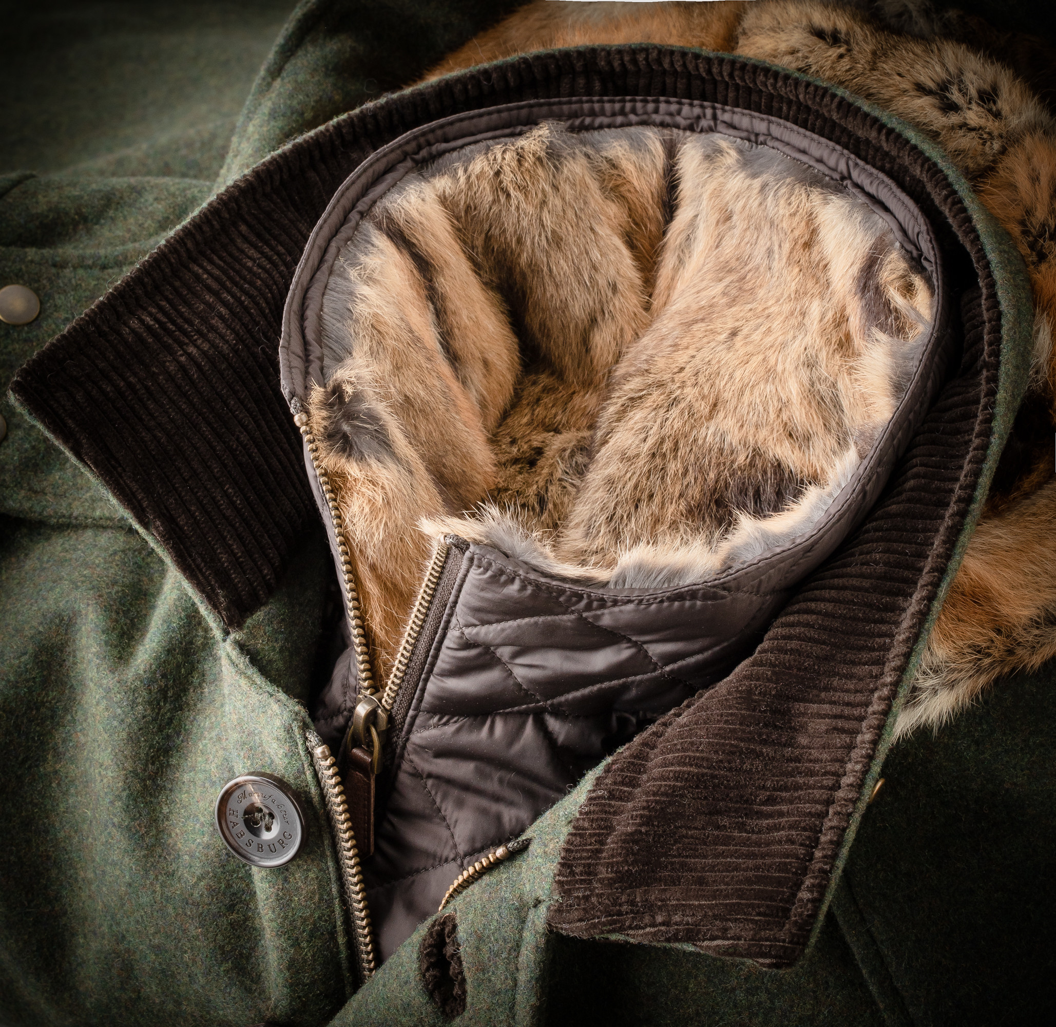 Fur lined jacket mens outlet