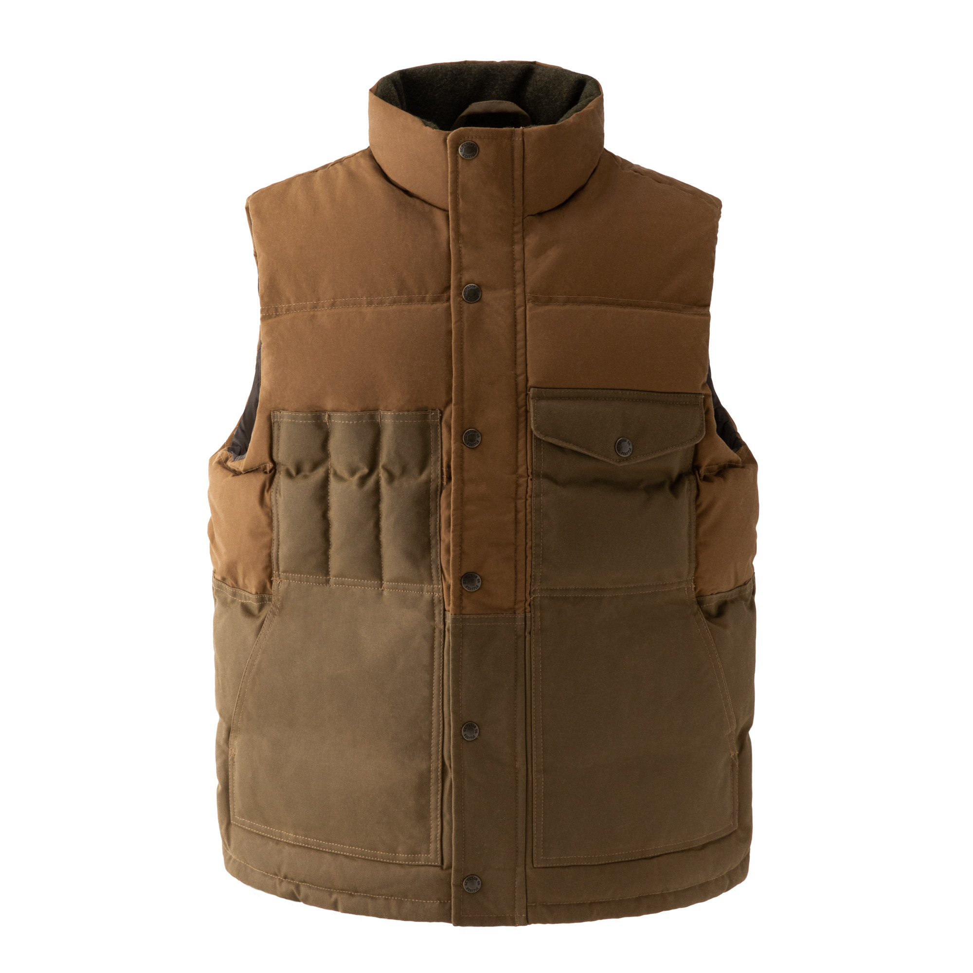 Filson Down Cruiser Vest in Dark Tan