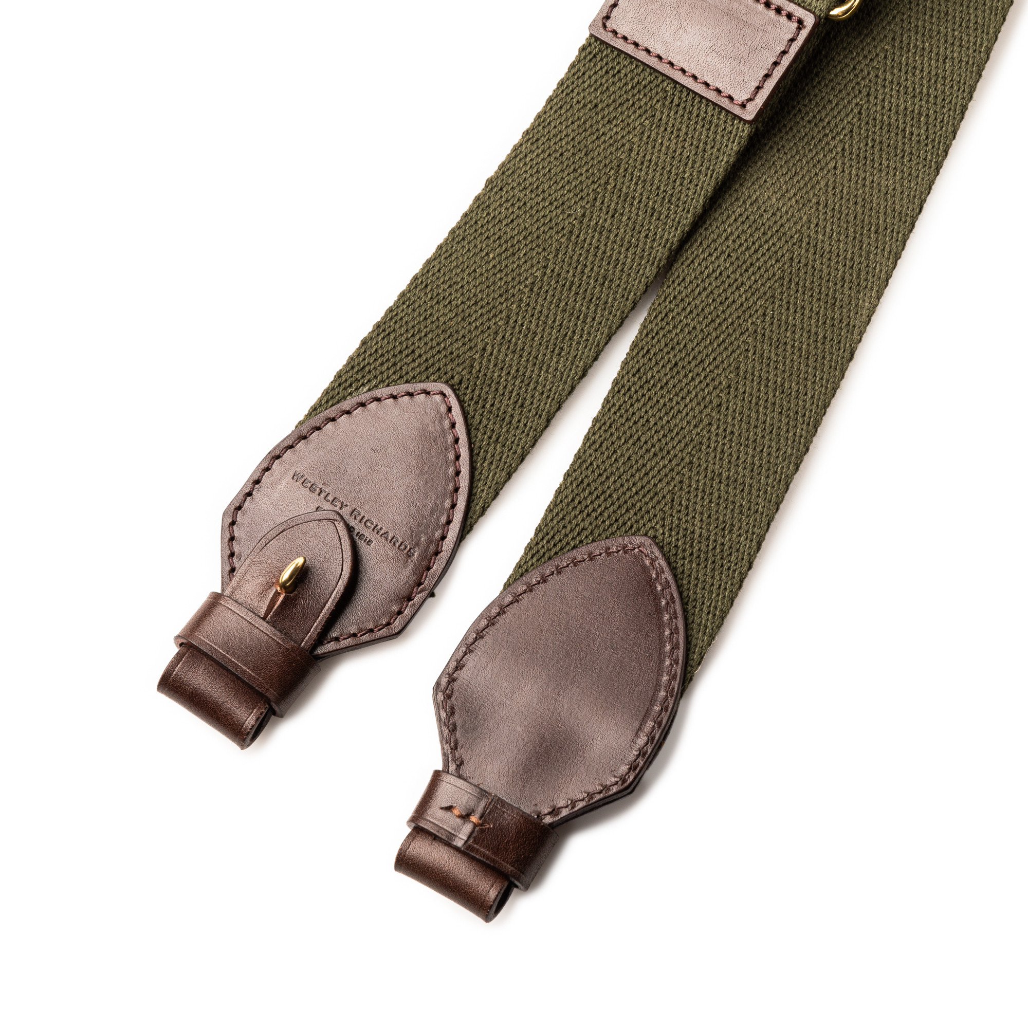 Shotgun Rifle Sling Strap Canvas Leather Stitched Hunting Shooting 