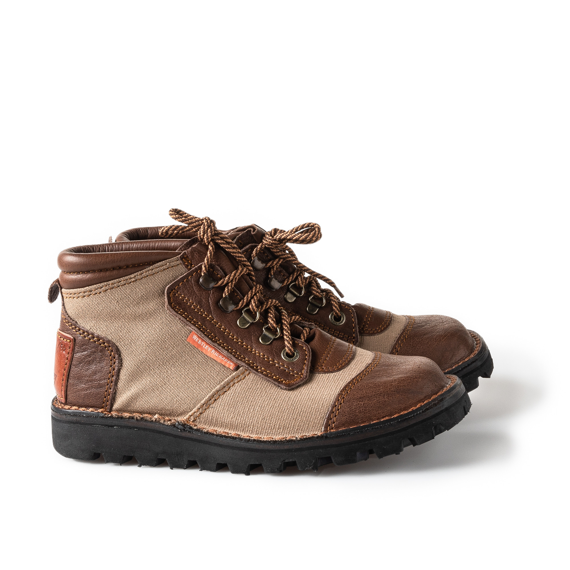 Courteney Safari Boot Canvas & Buffalo Hide