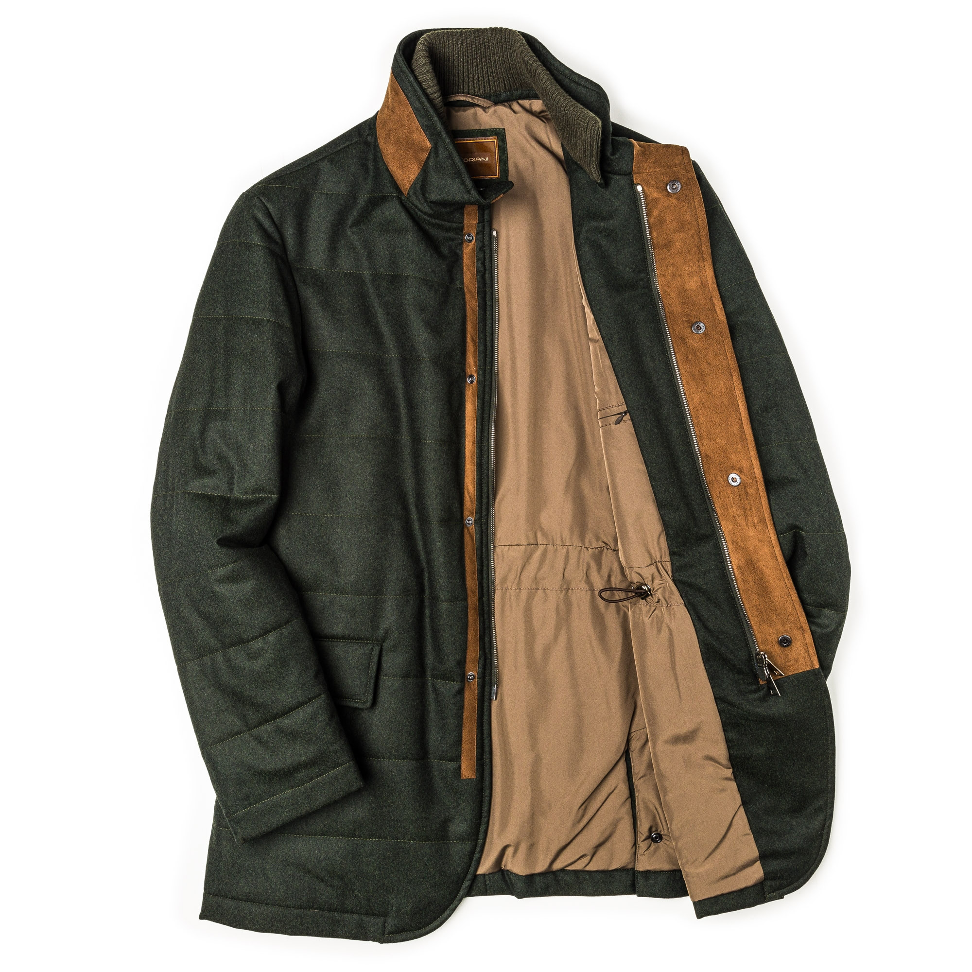 Doriani Men s Quilted Wool Coat