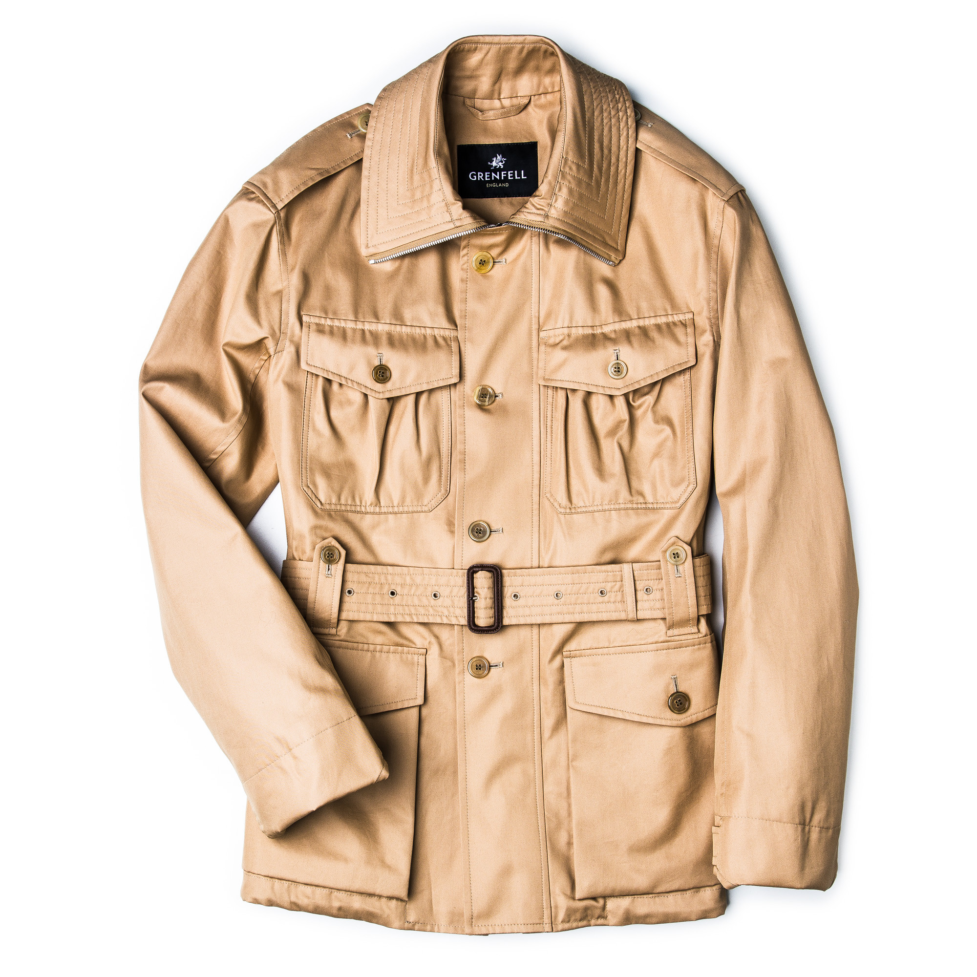 Grenfell Malborough Coat Biscuit