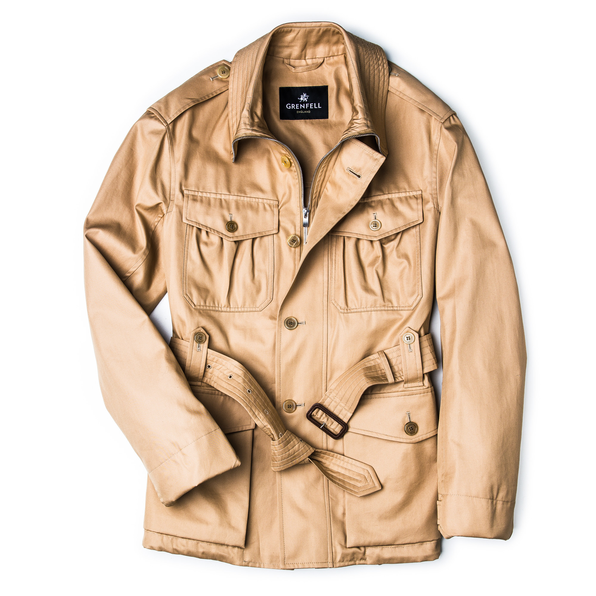 Grenfell Malborough Coat Biscuit