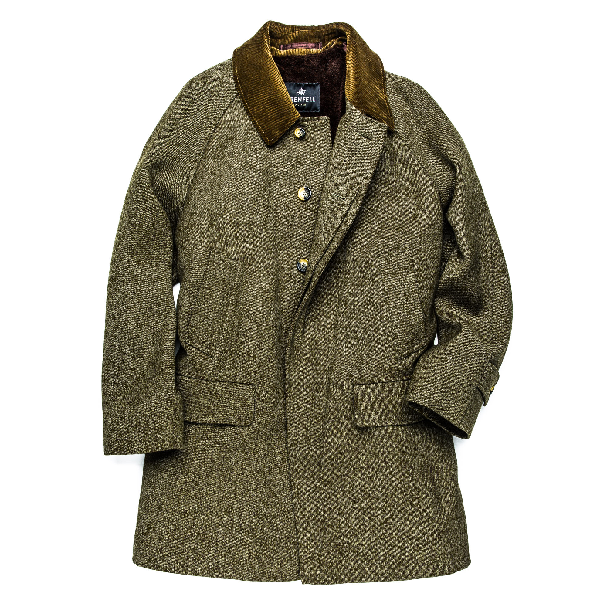 Grenfell Men's Grampian Coat with Alpaca Lining