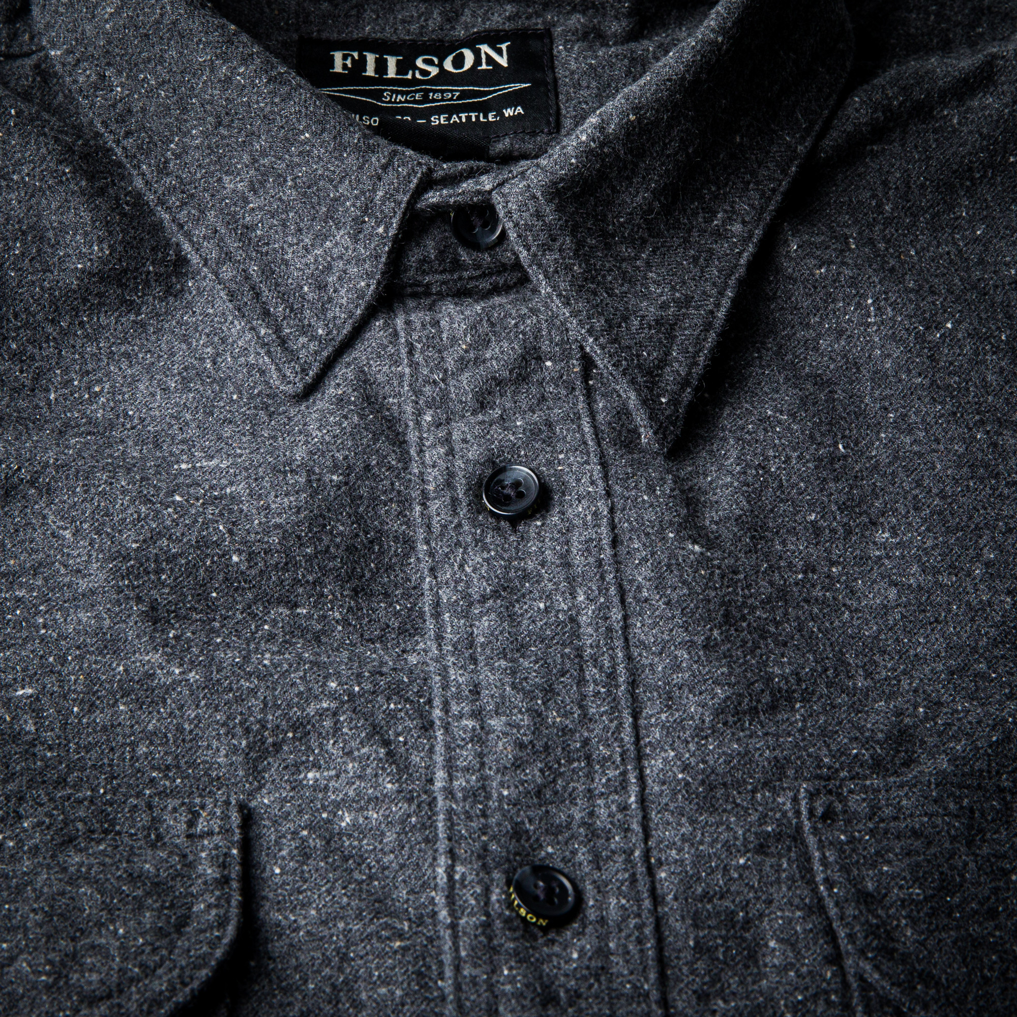 Filson Alaskan Guide Shirt in Dark Heather Grey