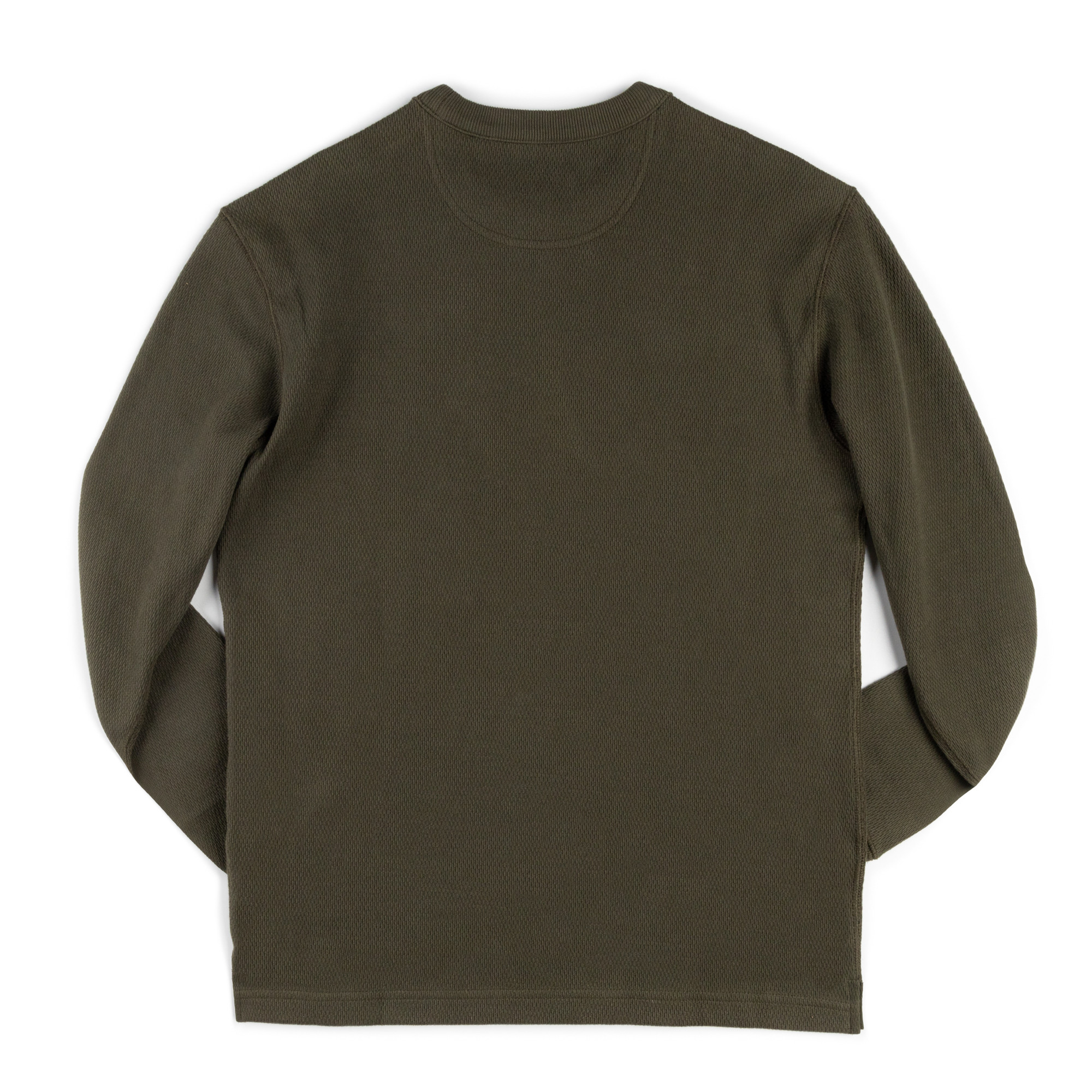 Filson Waffle Knit Crewneck in Mossy Rock