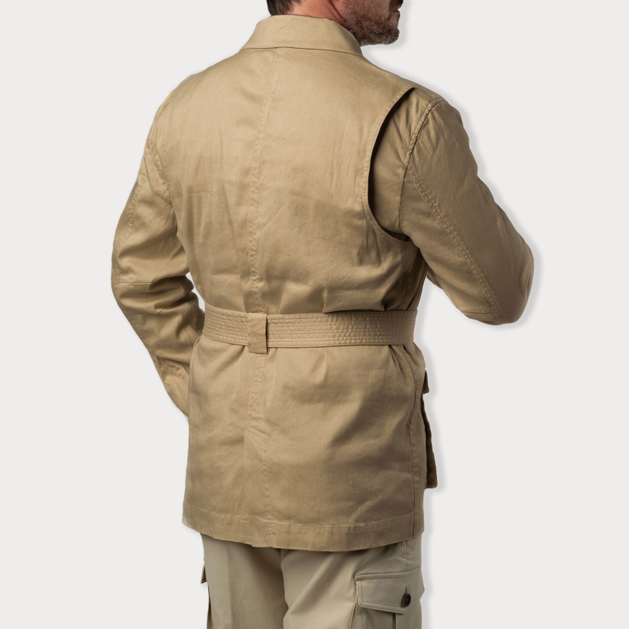 Westley Richards Linen Selous Safari Jacket in Hessian