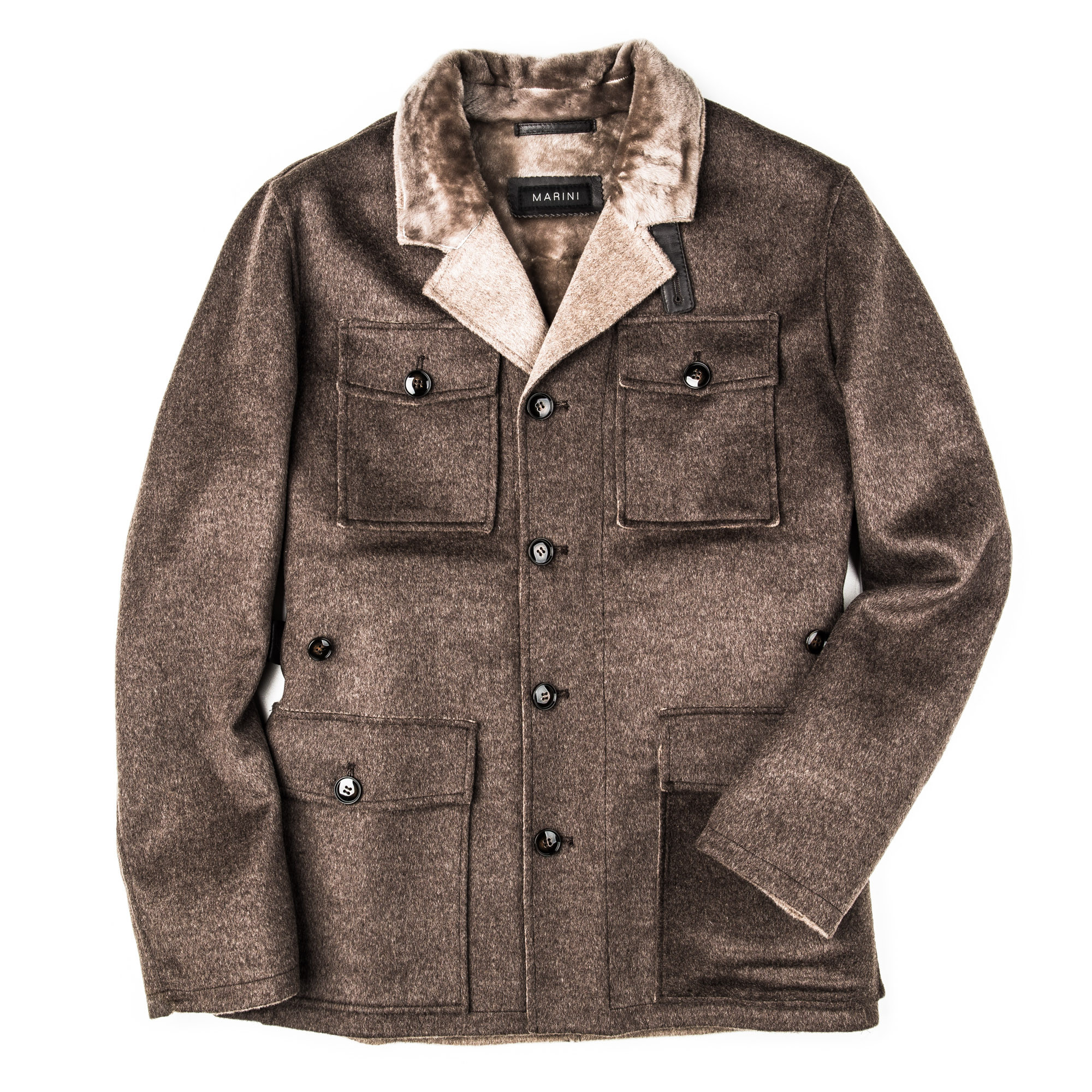 Marini Men s Cashmere Coat with Lambswool Lining