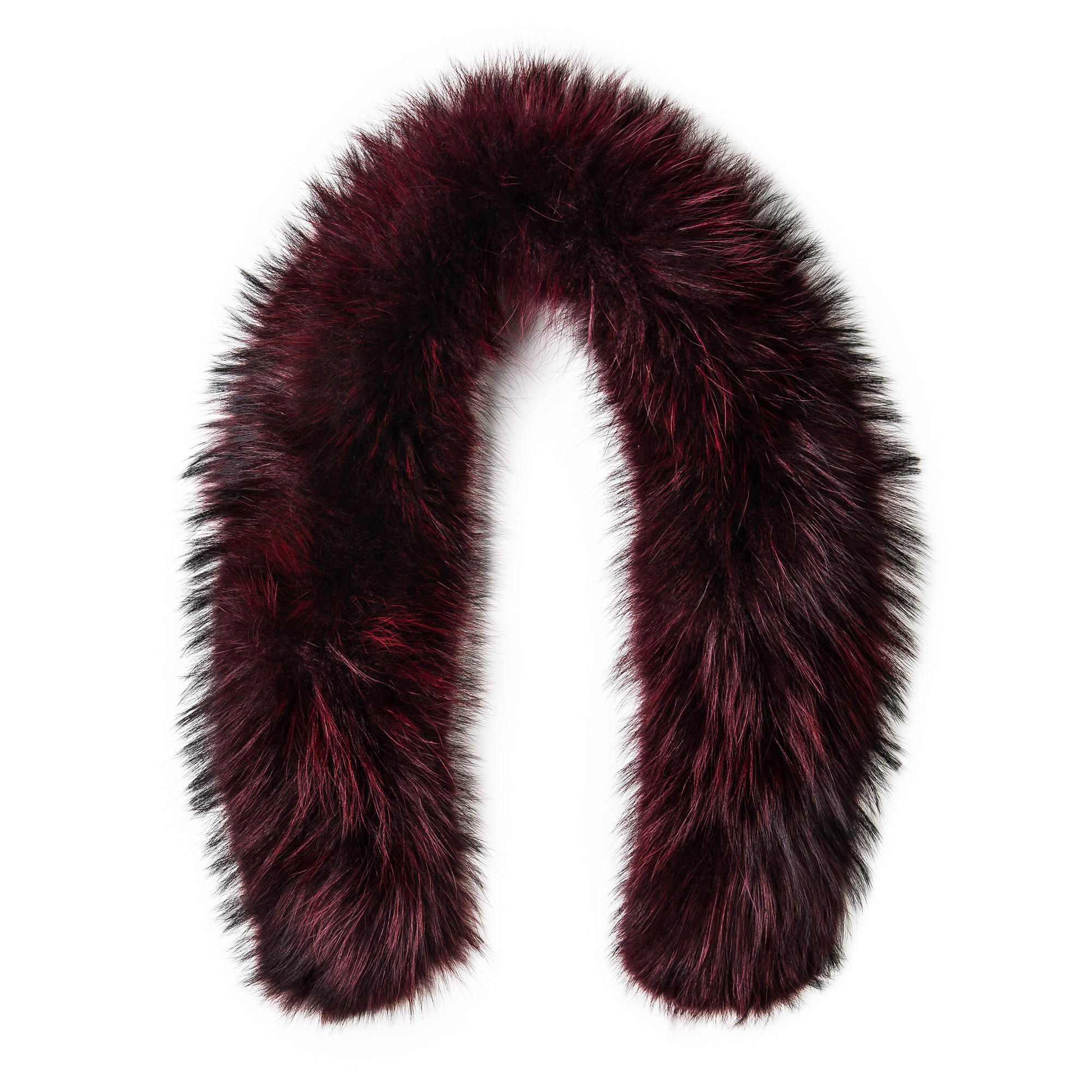 Burgundy fur scarf shop