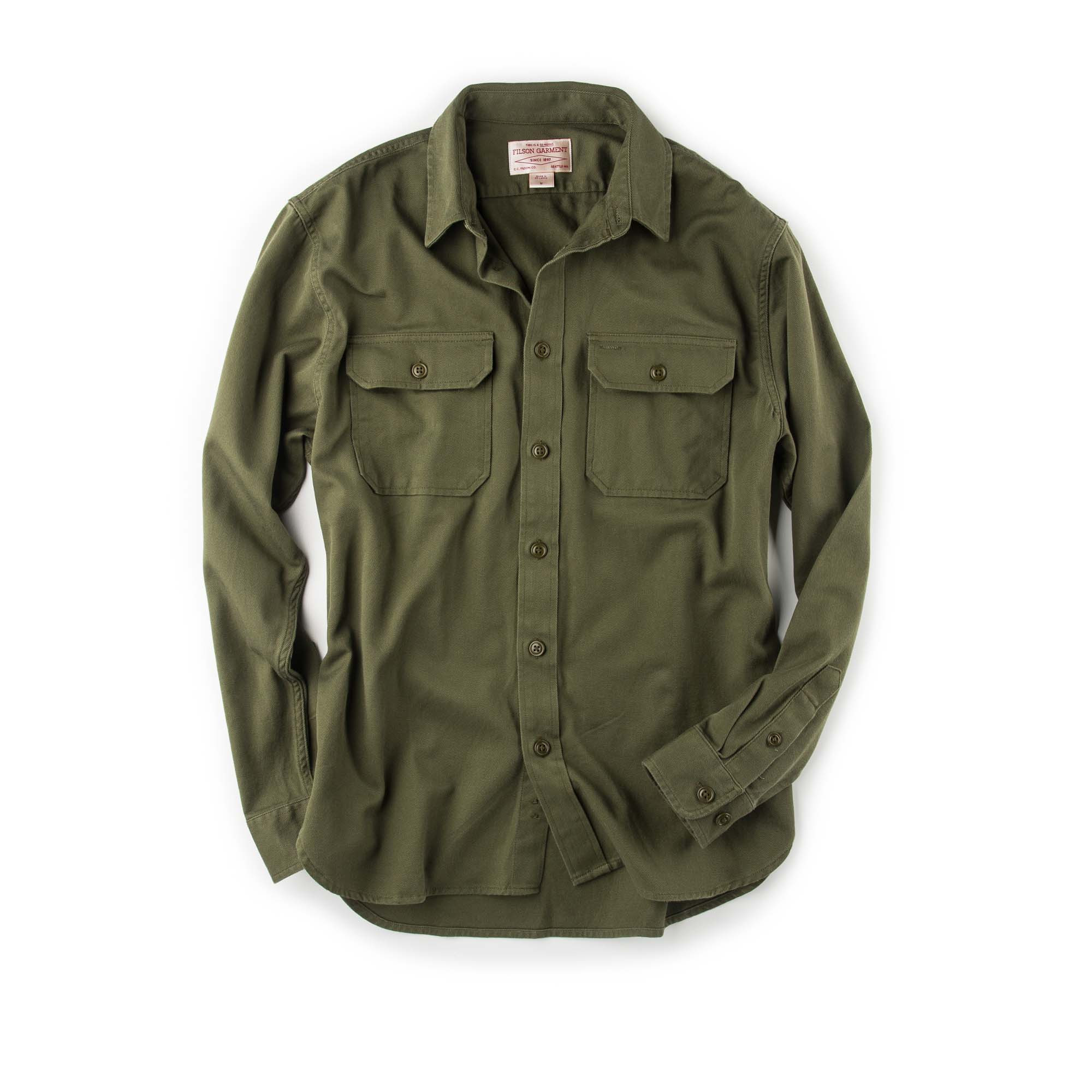 shirt with olive chinos