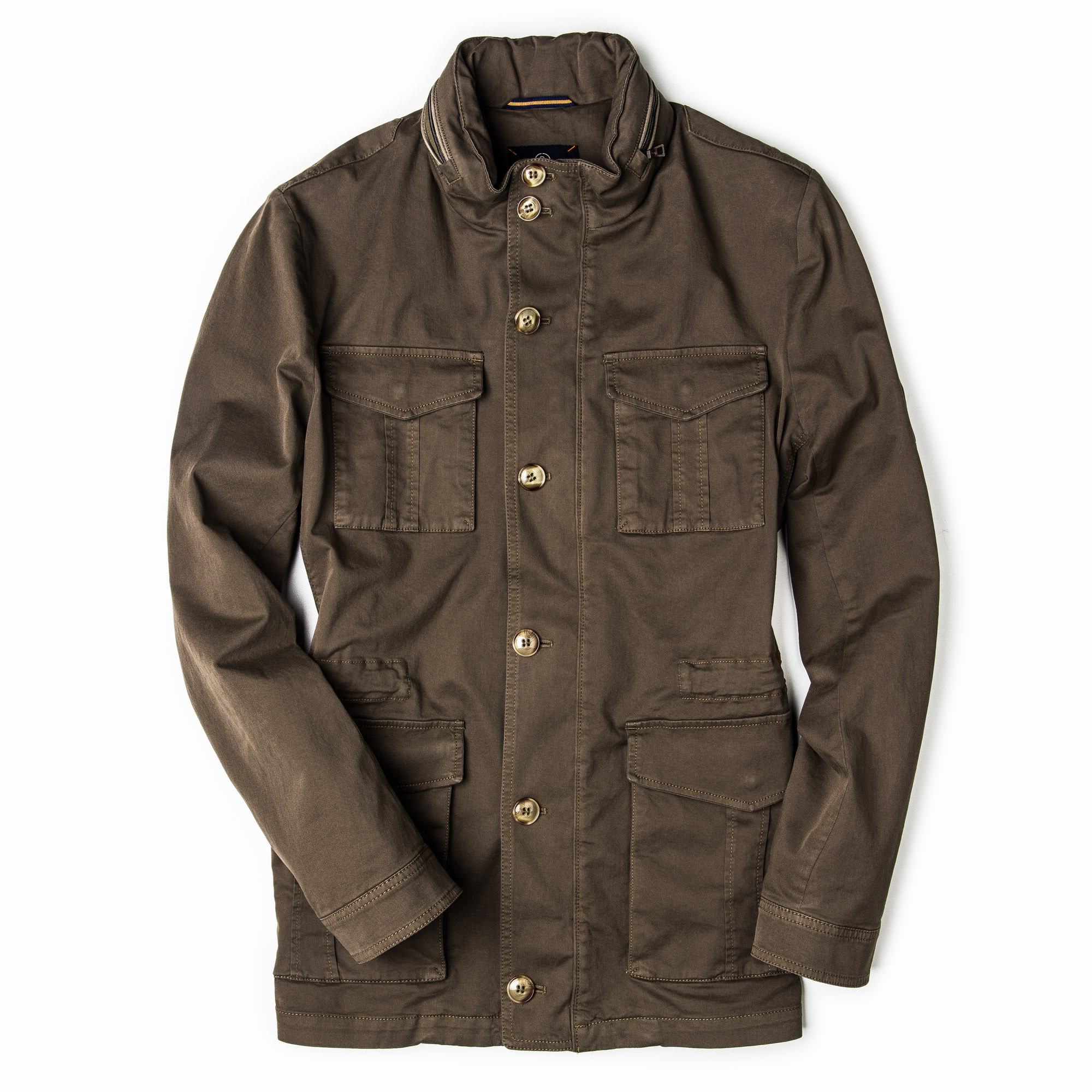 Schneiders - Men's Sorrento Garment Dyed Jacket - Olive