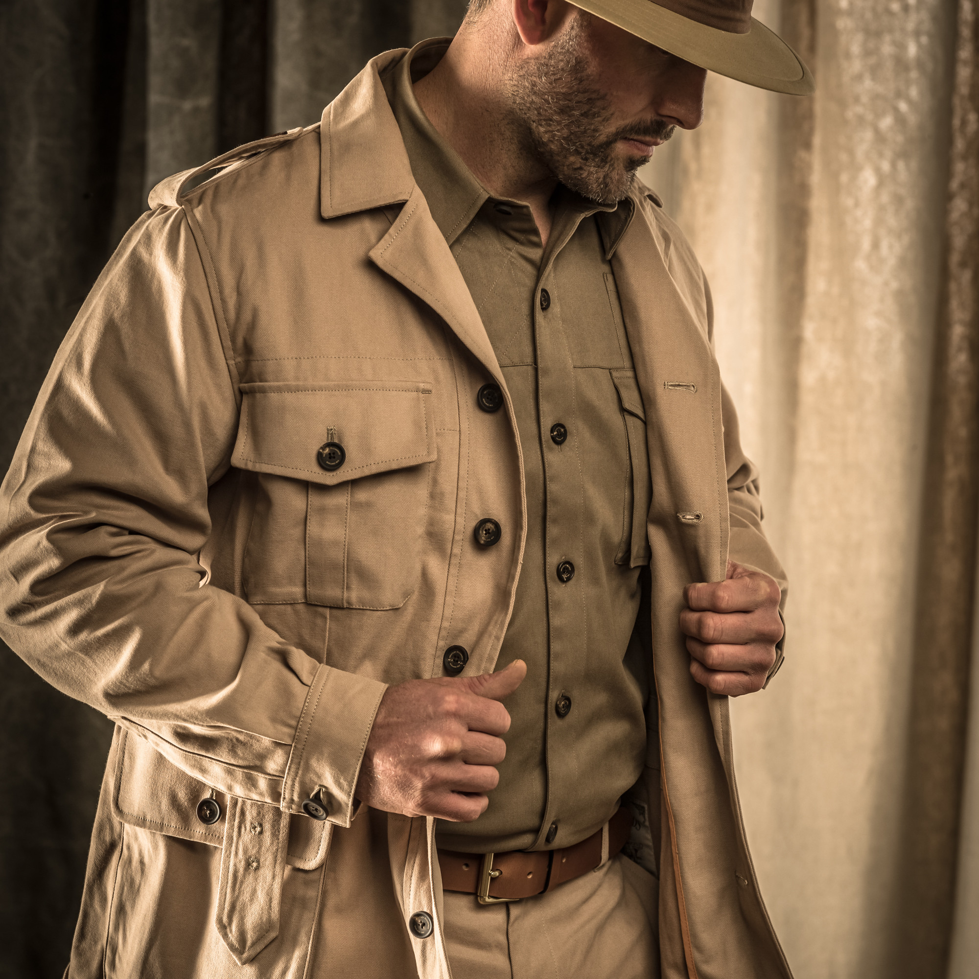 Westley Richards Bushveld Safari Jacket in Sand