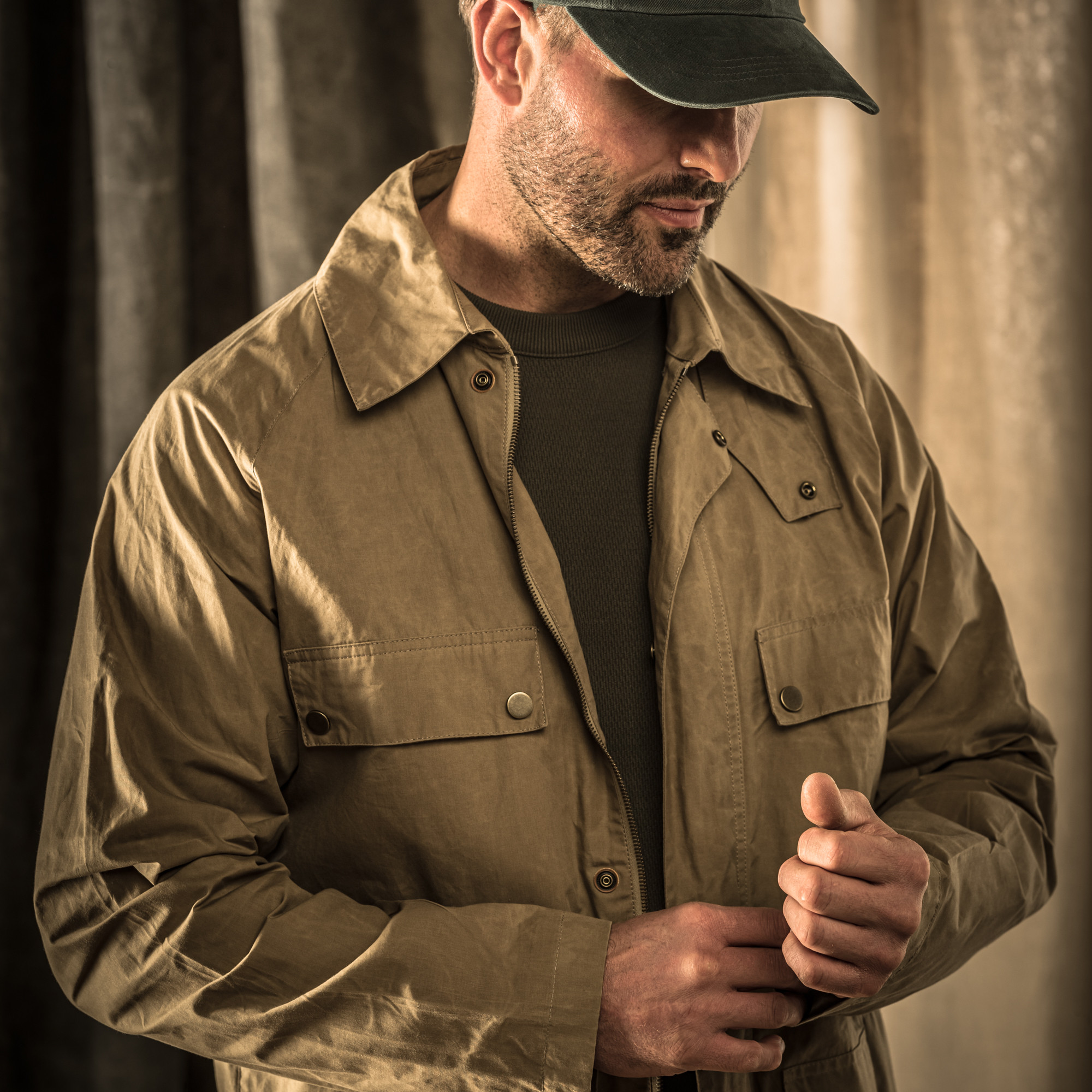 Westley Richards Finch Waxed Cotton Travel Jacket