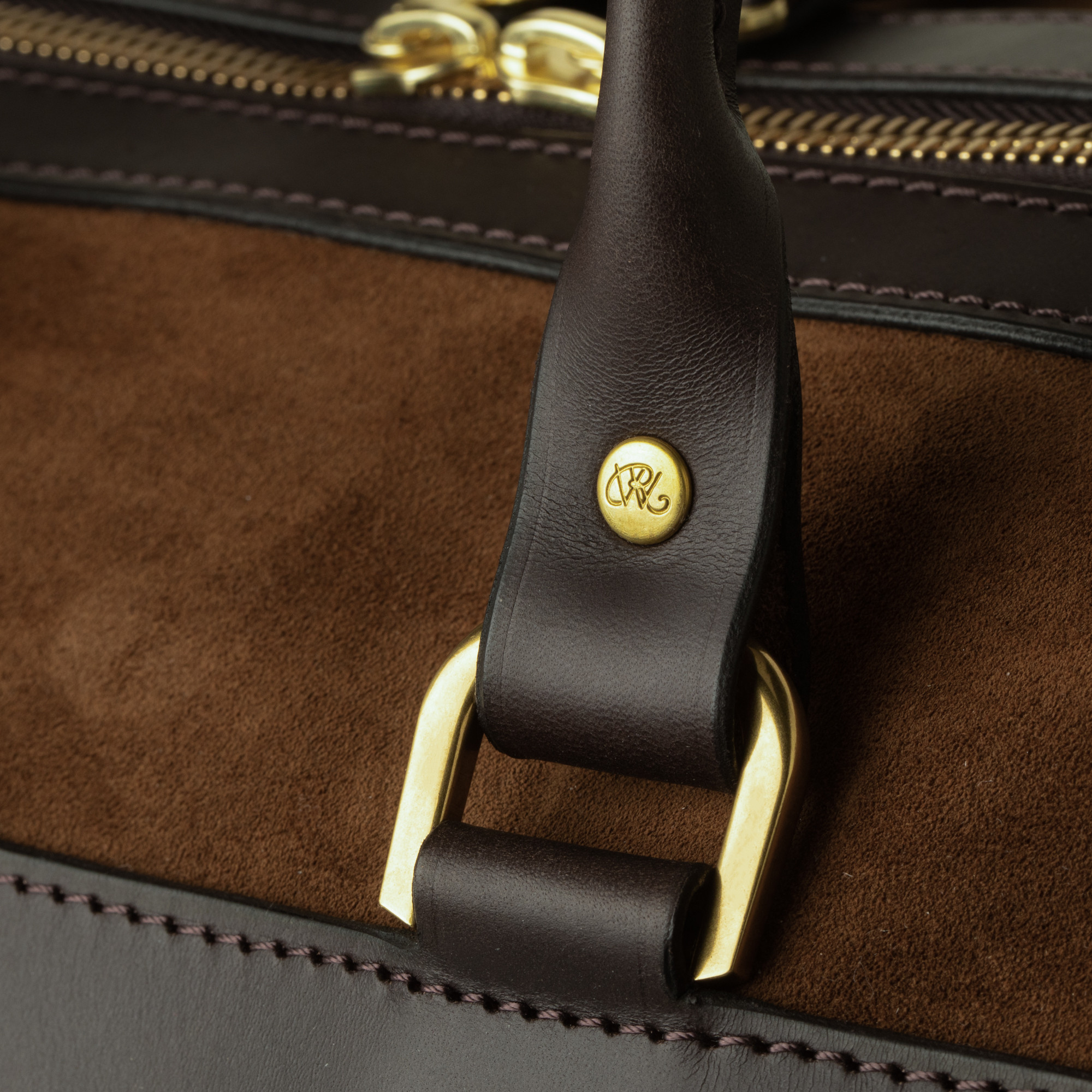 Sutherland Bag Medium in Walnut Suede