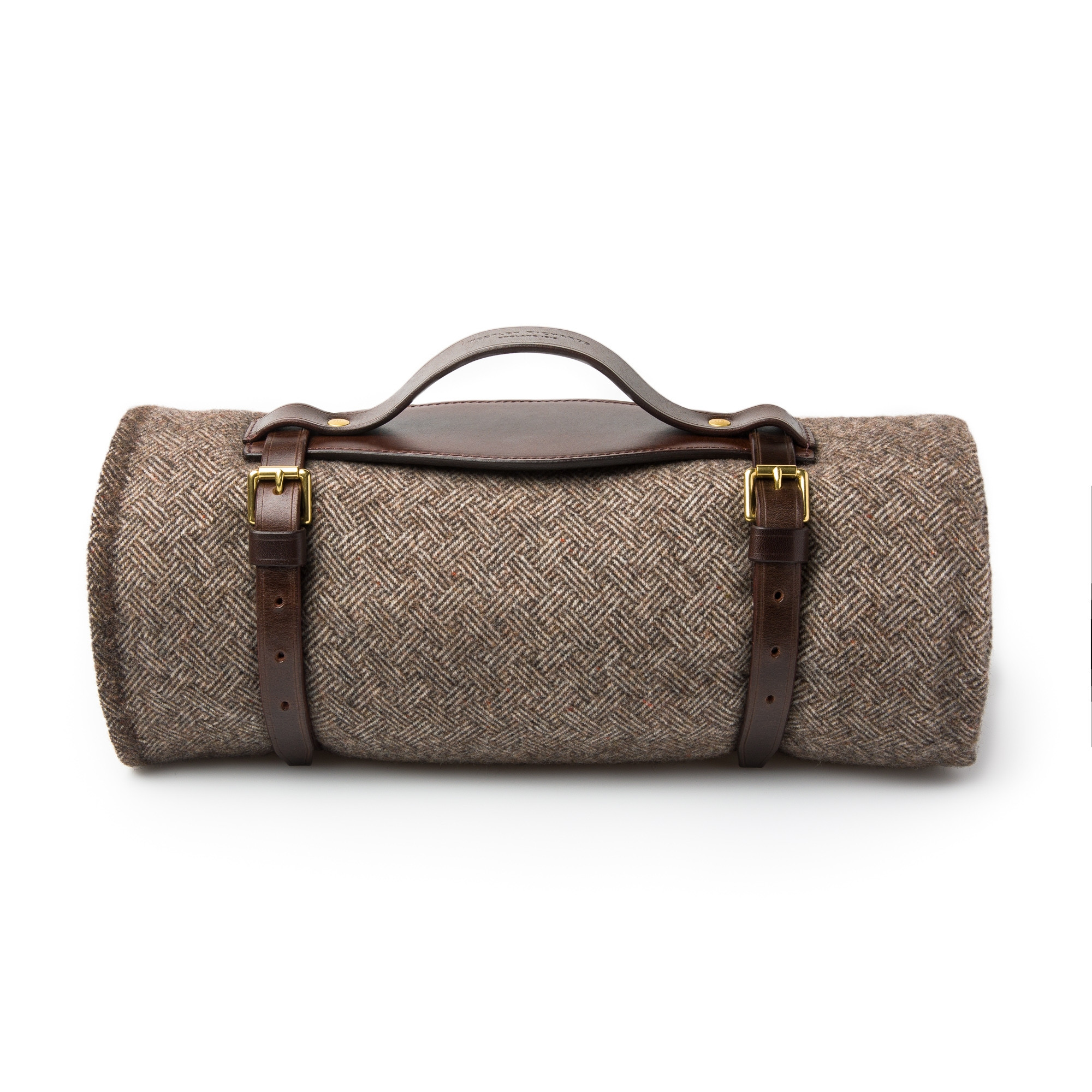 Westley Richards Wool Travel Blanket in Woodland Brown