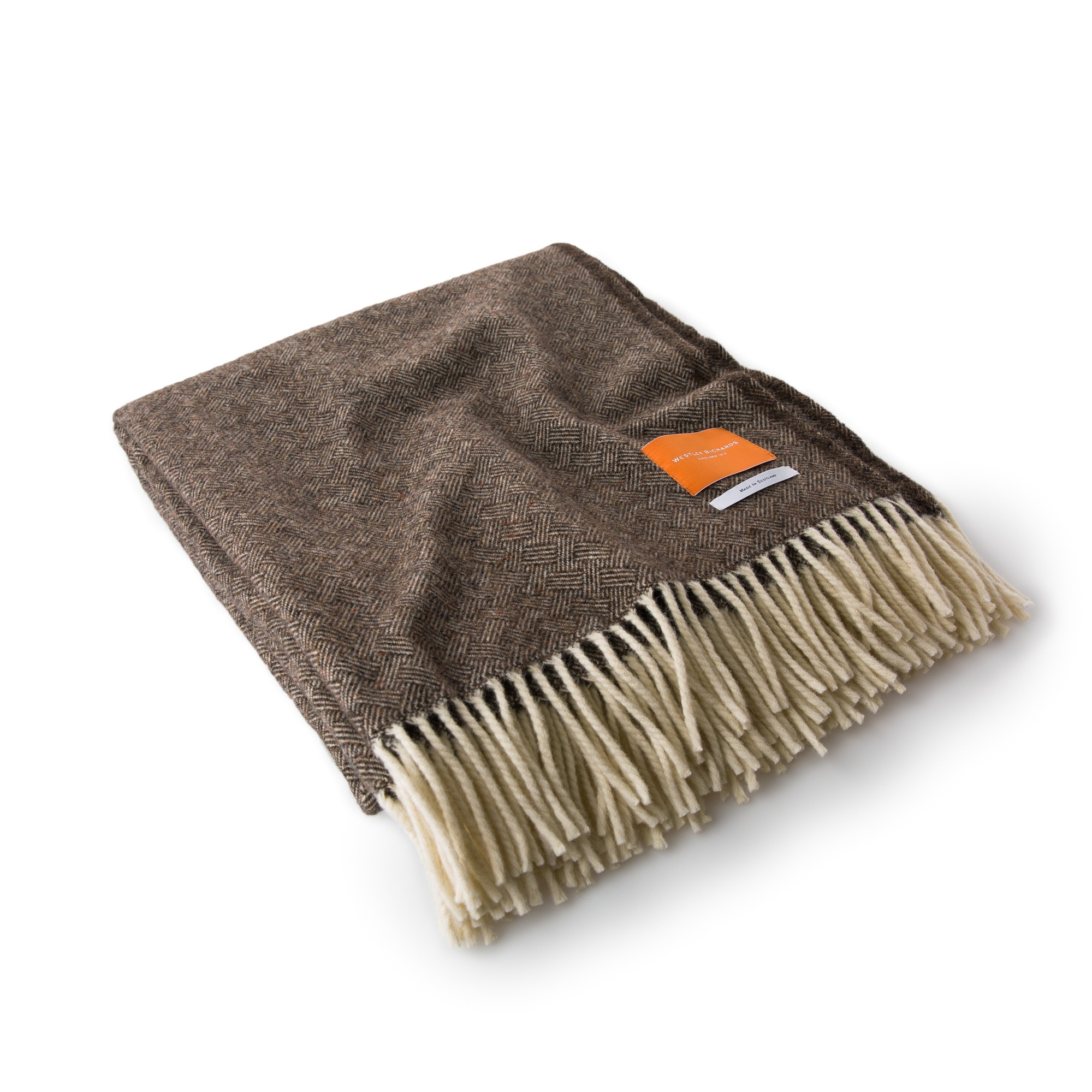 Westley Richards Wool Travel Blanket in Woodland Brown