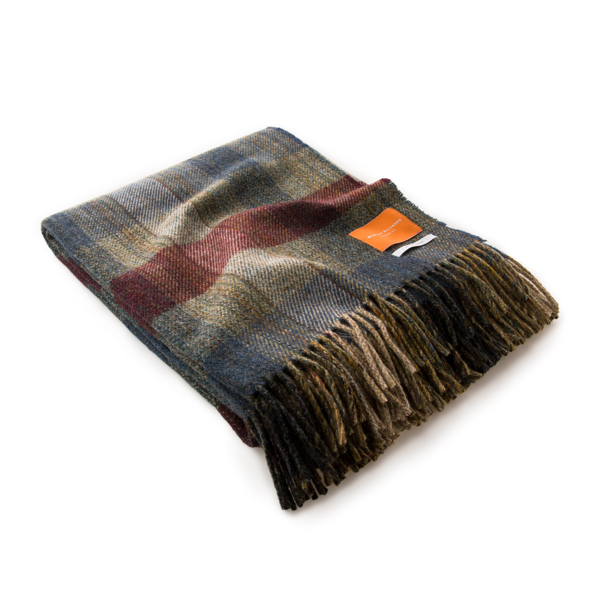 Westley Richards Wool Travel Blanket in Sky Berry