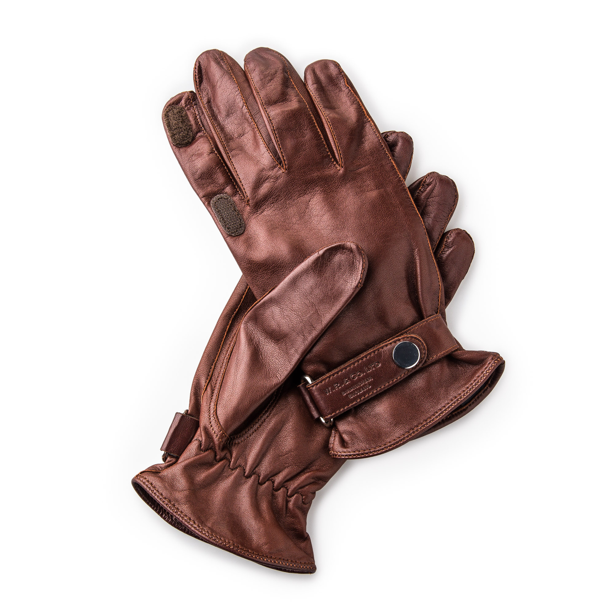 RH Leather Shooting Gloves in Tan