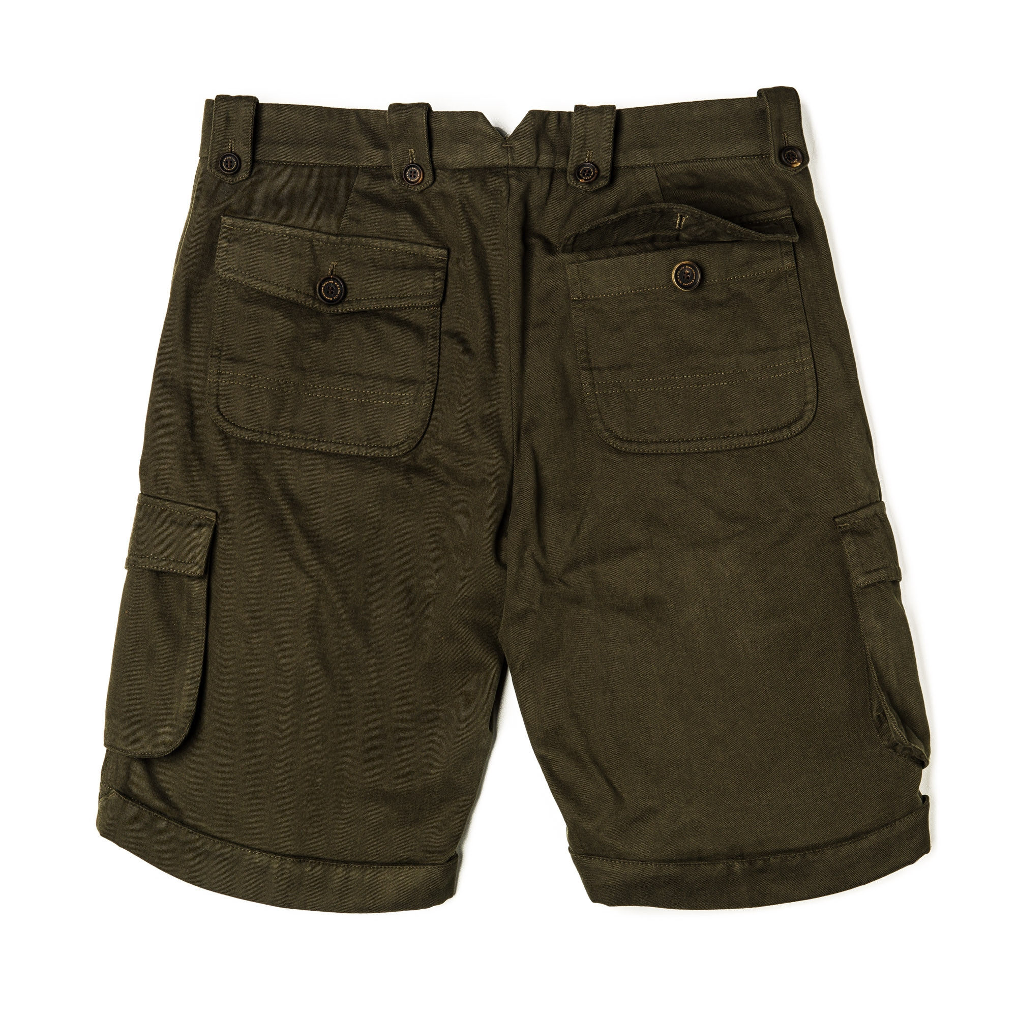 Westley Richards Safari Shorts in Brushed Green Westley Richards Safari Shorts in Brushed Green