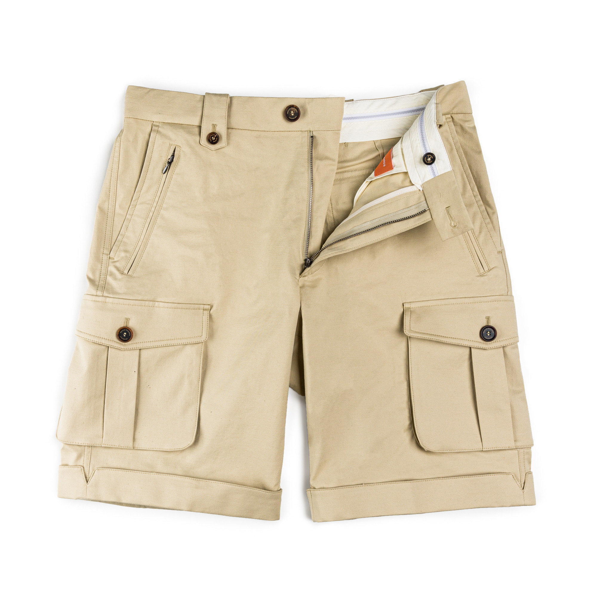 Khaki safari shorts new arrivals