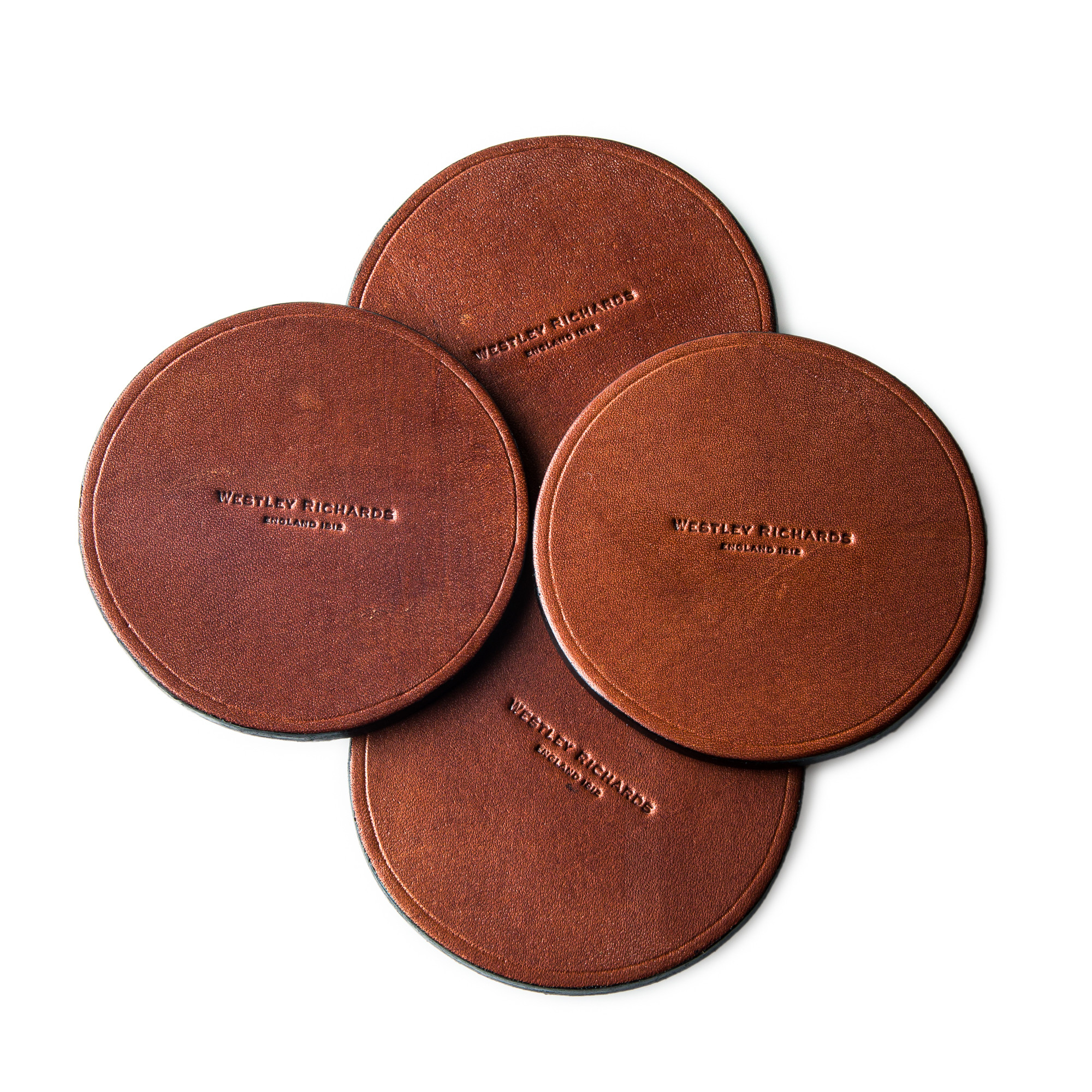 Handmade Leather Coasters Leather Coaster Set