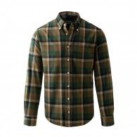 Shaggy Check Shirt in Olive