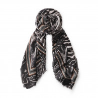Faliero Sarti x Peter Beard Zebra Scarf