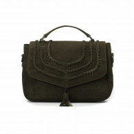 Just About You Bag in Olive Goat Suede
