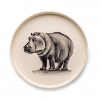 Large Hand Painted Hippo Dish