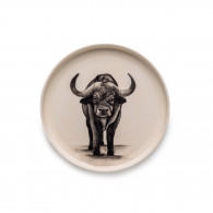 Small Hand Painted Buffalo Dish