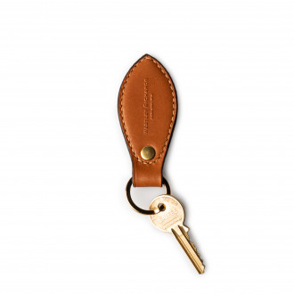 Westley Richards Leather Key Fob in Mid Tan