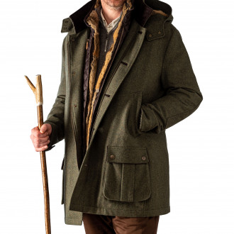 Habsburg Men's Antonius Fur Lined Coat with Removable Gilet
