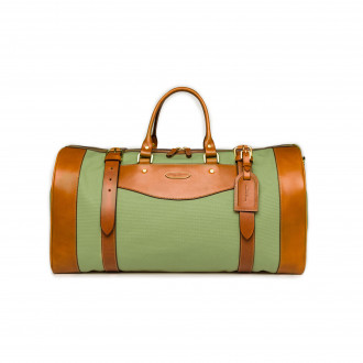 Westley Richards Medium Sutherland Bag in Safari Green and Mid Tan
