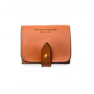 Westley Richards Small 5Rd Closed Ammunition Belt Wallet in Mid Tan