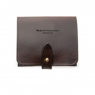 Westley Richards  XL 5Rd Closed Ammunition Belt Wallet in Dark Tan